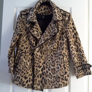 White House Black Market leopard print jacket